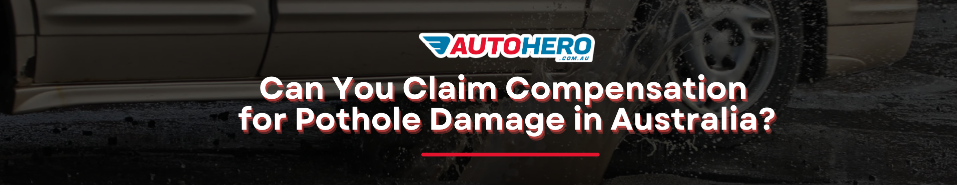 Can You Claim Compensation for Pothole Damage in Australia? 